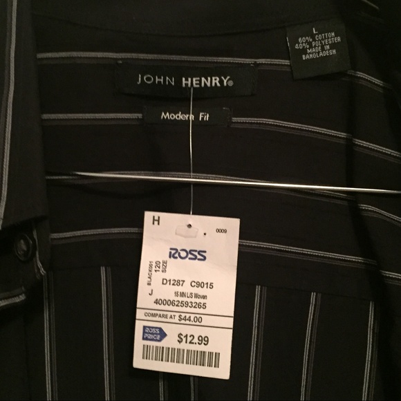 Black and white stripped button up - Picture 3 of 3